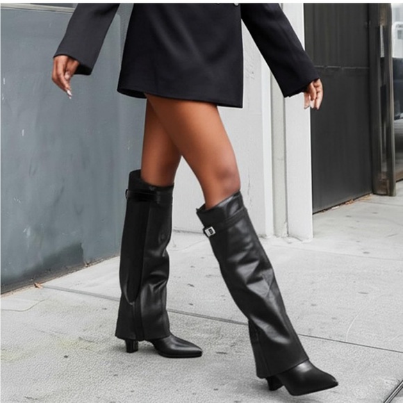 Elegant Black Women's Boots - Picture 2 of 5